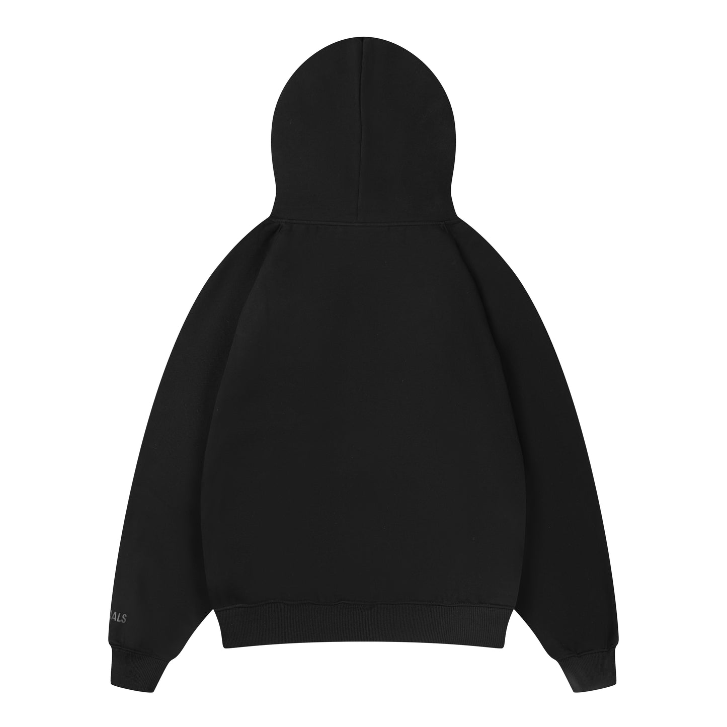 Essentials Hoodie - Black Oversized Long-Sleeve Pullover Unisex