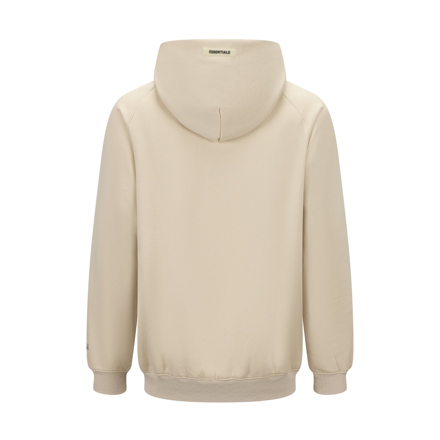 Essentials Hoodie - Cream Oversized Long-Sleeve Pullover Unisex