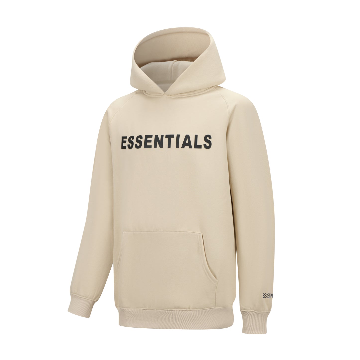 Essentials Hoodie - Black Oversized Long-Sleeve Pullover Unisex