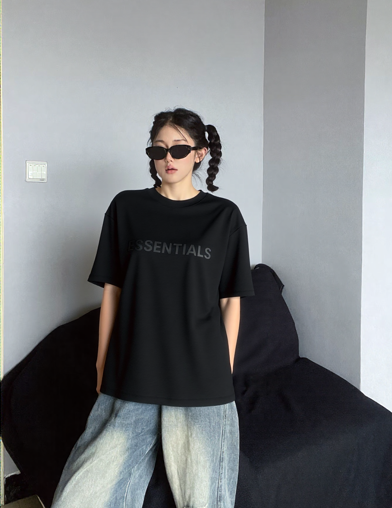 Essentials Oversized T-Shirt – Black | Proverbs 3:3 Streetwear