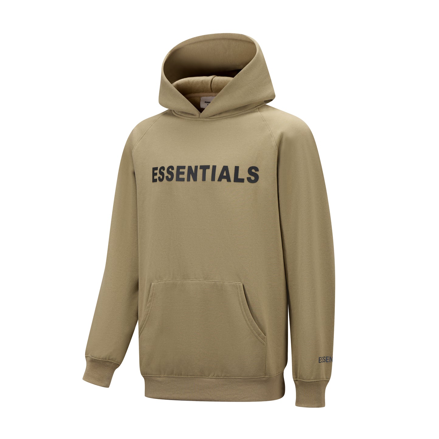 Essential Hoodies for Men & Women, Long-Sleeve OVERSIZED Pullover Stylish Perfect Solid Color Streetwear (Tan)