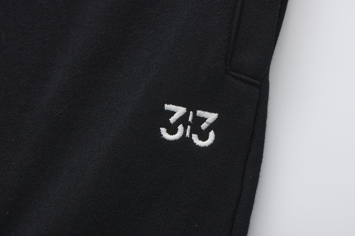 3:3 Logo Sweatpants — Black