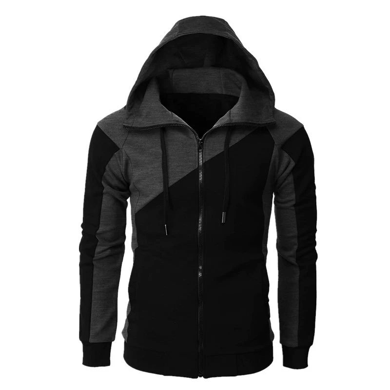 Men’s Black Red Stylish Hooded Sweatshirt